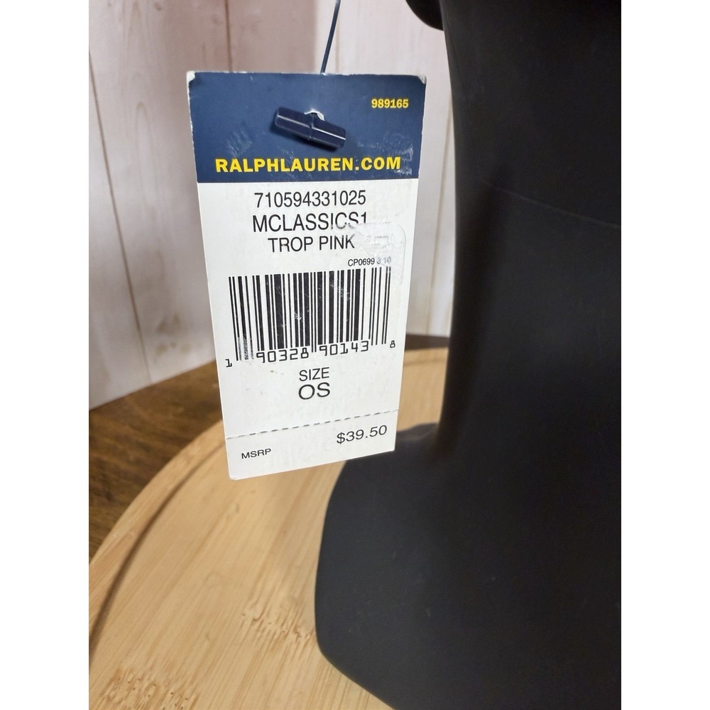 New Polo Ralph Lauren Tropical Pink Adjustable Baseball Cap Unisex Casual Solid - Picture 5 of 9